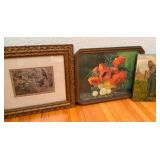 Vintage Original Art Pieces in Attractive Frames