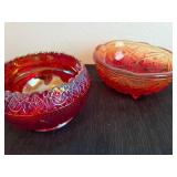 Indiana Glass Heirloom Rose Bowls