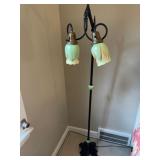 Art Deco Antique Lamp with 1920 Lamp Scones