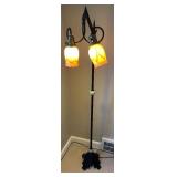 Art Deco Antique Lamp with 1920 Lamp Scones