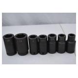 Hand Tool Lot - 7-Piece SAE 3/4" drive Impact Socket Set (SK)