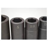 Hand Tool Lot - 7-Piece SAE 3/4" drive Impact Socket Set (SK)