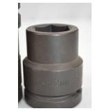 Assorted S-K Impact Sockets, Metric Sizes 27mm-42mm