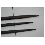 SK Hand Tool Lot - 3 Steel Pry Bars, Model 6683