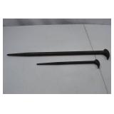 Hand tool lot: SK drift pin alignment bars, 21" and 12"