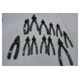 Hand Tool Lot - SK Snap Ring Pliers Set & Wire Stripper