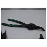 Hand Tool Lot - SK Snap Ring Pliers Set & Wire Stripper