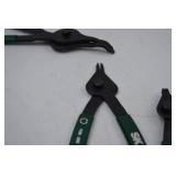 Hand Tool Lot - SK Snap Ring Pliers Set & Wire Stripper