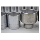 Set of Mixed SAE Chrome Sockets - SK Brand 1/2 Drive