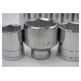 Set of Mixed SAE Chrome Sockets - SK Brand 1/2 Drive