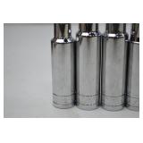 Set of Mixed SAE Chrome Sockets - SK Brand 1/2 Drive