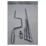 Hand Tool Lot - SK Socket Extensions, Flex, Speed Handle