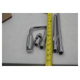 Hand Tool Lot - SK Socket Extensions, Flex, Speed Handle