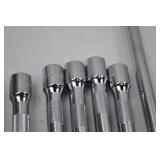 SK Hand Tool Lot -3/8" Drive Ratchet and Extension Bar Set (8 Pieces)