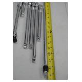 SK Hand Tool Lot -3/8" Drive Ratchet and Extension Bar Set (8 Pieces)