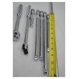 SK Hand Tool Lot -3/8" Drive Ratchet and Extension Bar Set (8 Pieces)