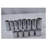 SK Metric 1/2" Drive Socket Set - 13 pcs