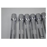 Hand Tool Lot -1/2" Drive 8 Pc Chrome Socket Extension Bar Set