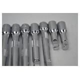 Hand Tool Lot -1/2" Drive 8 Pc Chrome Socket Extension Bar Set