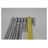 Hand Tool Lot -1/2" Drive 8 Pc Chrome Socket Extension Bar Set