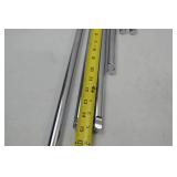 Hand Tool Lot -1/2" Drive 8 Pc Chrome Socket Extension Bar Set