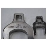 Hand tool lot - S-K USA flare nut crowfoot wrench set, metric and SAE