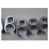 Hand tool lot - S-K USA flare nut crowfoot wrench set, metric and SAE