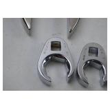 Hand tool lot - S-K USA flare nut crowfoot wrench set, metric and SAE