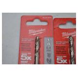 Milwaukee Extra Long Pilot Bit Lot - 5 Pack, 1/4 Inch (6.4 mm)