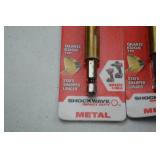 Hand tool lot: 7 Milwaukee Red Helix 7/16 in. Titanium Impact Drill Bits