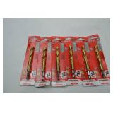Hand tool lot: 7 Milwaukee Red Helix 7/16 in. Titanium Impact Drill Bits