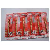 Hand Tool Lot: Milwaukee Red Helix Titanium Impact Drill Bits (7 pcs, 5/16 in)