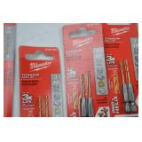 Milwaukee Hand Tool Lot - Drill Bits & Adapter Assortment, New in Package