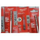 Milwaukee Hand Tool Lot - Drill Bits & Adapter Assortment, New in Package