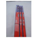 Milwaukee 18 Inch Ship Auger Bit Lot - 3 Piece Set
