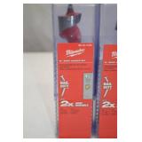 Milwaukee 6 in. Ship Auger Bit Lot - 1-1/8 in. & 7/8 in. Sizes, New