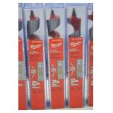 Milwaukee 6 in. Ship Auger Bit Lot - 1-1/8 in. & 7/8 in. Sizes, New