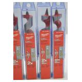 Milwaukee 6 in. Ship Auger Bit Lot - 1-1/8 in. & 7/8 in. Sizes, New