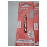 Milwaukee Shockwave Drill Bits, Tap Bits, Step Bits, and Bit Holders - New