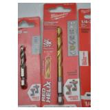 Milwaukee Shockwave Drill Bits, Tap Bits, Step Bits, and Bit Holders - New