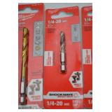 Milwaukee Shockwave Drill Bits, Tap Bits, Step Bits, and Bit Holders - New
