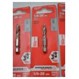 Milwaukee Shockwave Drill Bits, Tap Bits, Step Bits, and Bit Holders - New