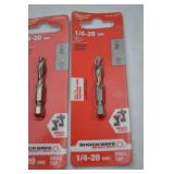 Milwaukee Shockwave Drill Bits, Tap Bits, Step Bits, and Bit Holders - New