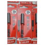 Milwaukee Shockwave Drill Bits, Tap Bits, Step Bits, and Bit Holders - New