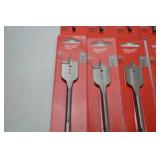 Lot of Milwaukee 1 Inch Flat Boring Bits, New in Package