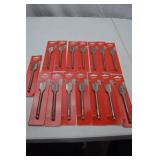 Milwaukee Flat Boring Bit Lot - 13 pc 7/8 in (22.2 mm)