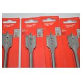 Milwaukee Flat Boring Bit Lot - 13 pc 7/8 in (22.2 mm)