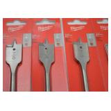Milwaukee Flat Boring Bit Lot - 13 pc 7/8 in (22.2 mm)