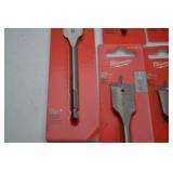 Milwaukee Flat Boring Bit Lot - 13 pc 7/8 in (22.2 mm)