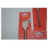 Milwaukee Flat Boring Bit Lot - 13 pc 7/8 in (22.2 mm)